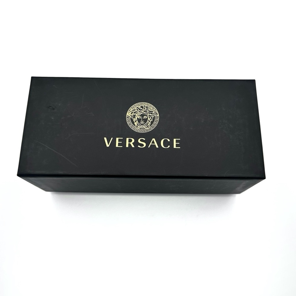 Versace Black Sunglasses Box Empty Box + Versace Paper Pamphlet